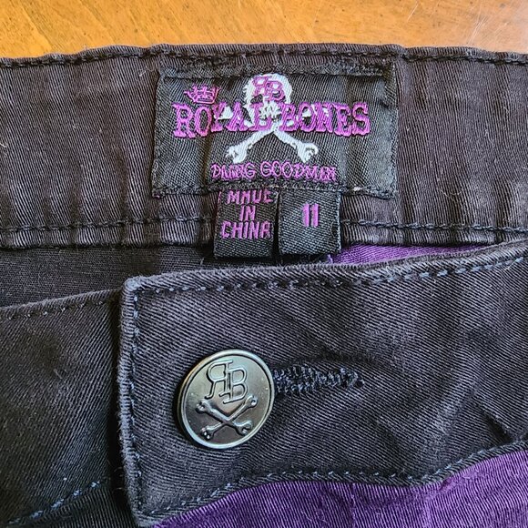 Vintage Royal Bones Daang Goodman Punk Scene Goth Emo Skinny Jeans - Picture 6 of 10